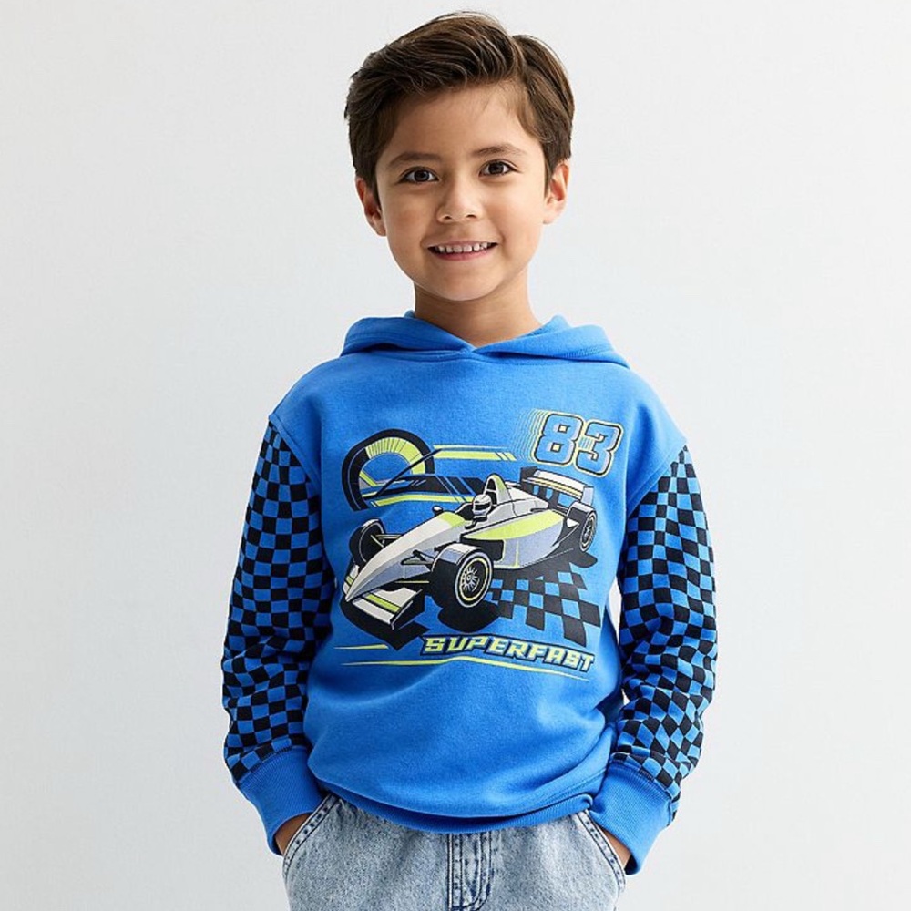 Fleece Jacket Race Car Boys Fleece Hoodie NWT